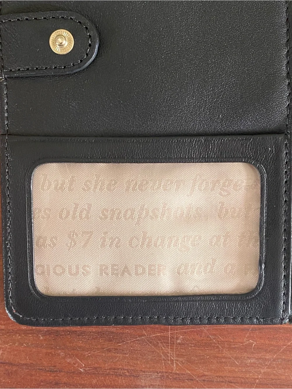 Kate Spade Storybook Lined Red/Orange Wallet - Picture 9 of 12
